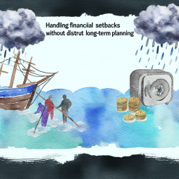 Como lidar com imprevistos financeiros sem afetar seu planejamento a longo prazo